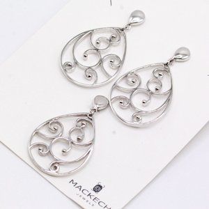 MACKECH MEXICO STERLING SILVER CUT OUT NOS PENDANT SET
